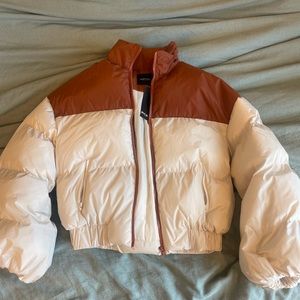 Nasty gal colourblock padded jacket size 0